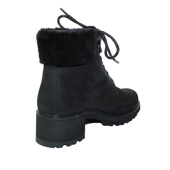 Timberland Kinsley Combat Boot Faux Fur Lined 2.5" Block Heel Women's 8 NEW! - Picture 6 of 12